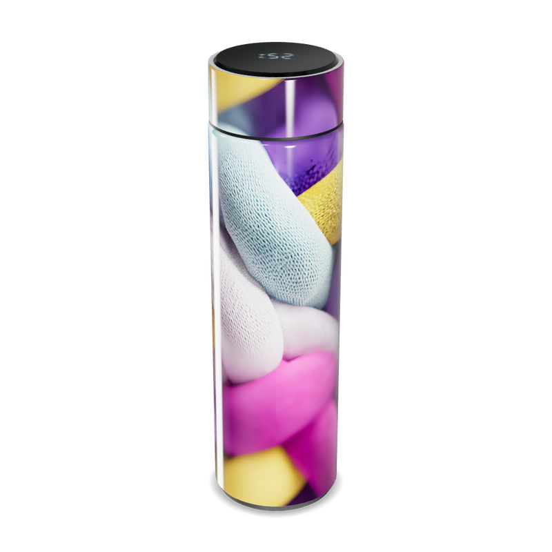 Garrafa Térmica Touch - Colorida Digital Display