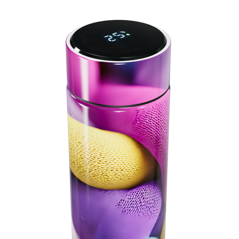 Garrafa Térmica Touch - Colorida Digital Display