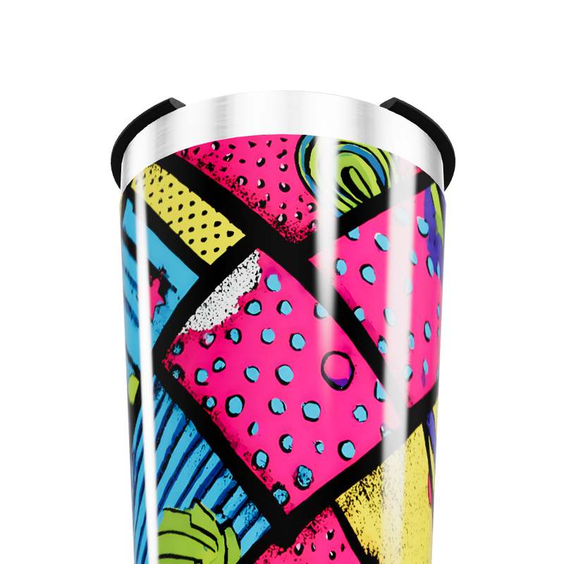 Copo Térmico - Estampa Colorida Geométrica