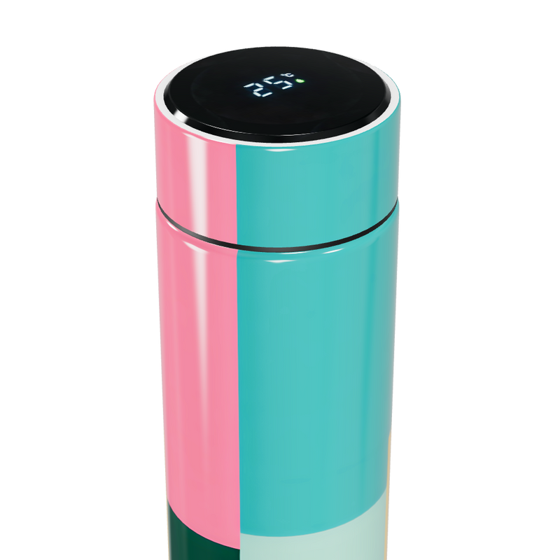 Garrafa Térmica Touch - Colorida com Display Digital