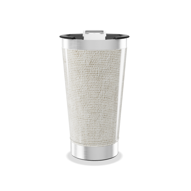 Copo Térmico - Inox com textura bege