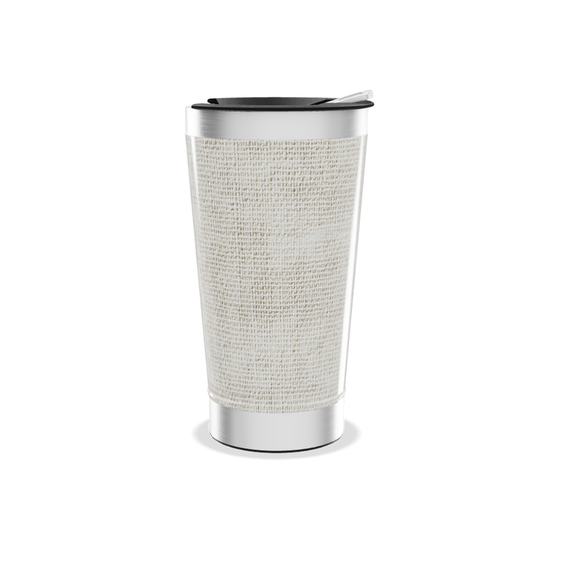 Copo Térmico - Inox com textura bege