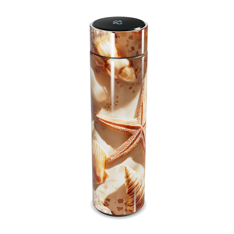 Garrafa Térmica Touch - Estampa Conchas Praia