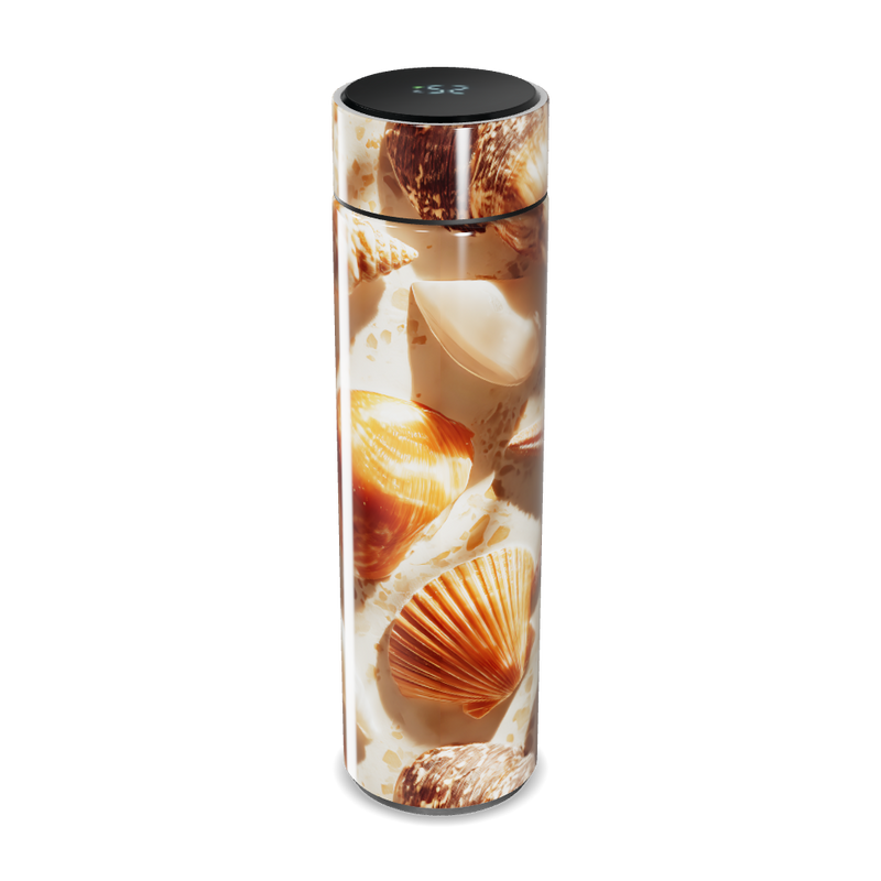 Garrafa Térmica Touch - Estampa Conchas Praia