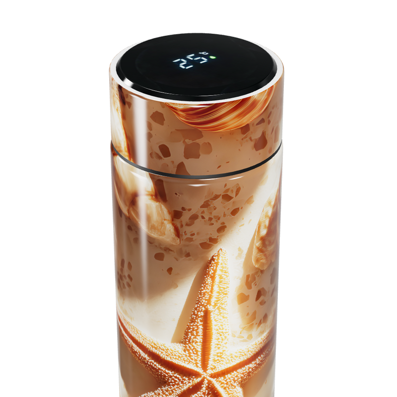 Garrafa Térmica Touch - Estampa Conchas Praia