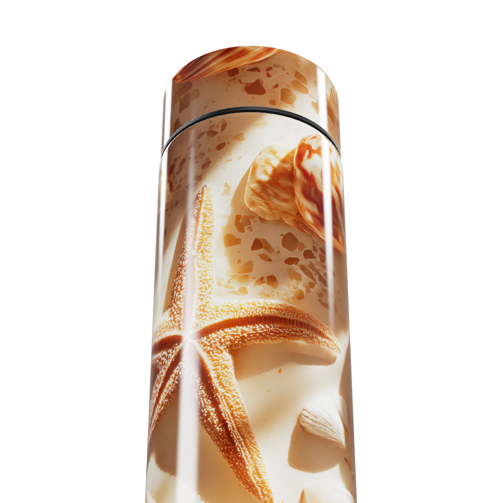 Garrafa Térmica Touch - Estampa Conchas Praia