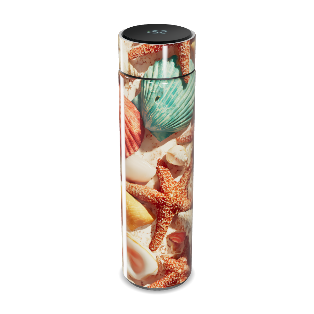 Garrafa Térmica Touch - Estampa Conchas Coloridas