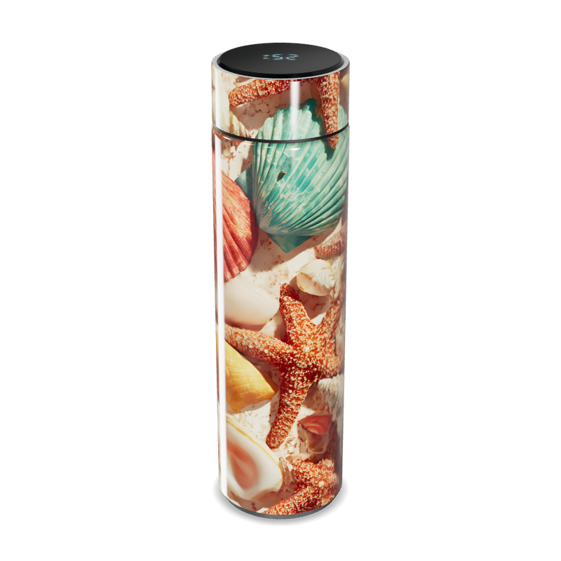 Garrafa Térmica Touch - Estampa Conchas Coloridas