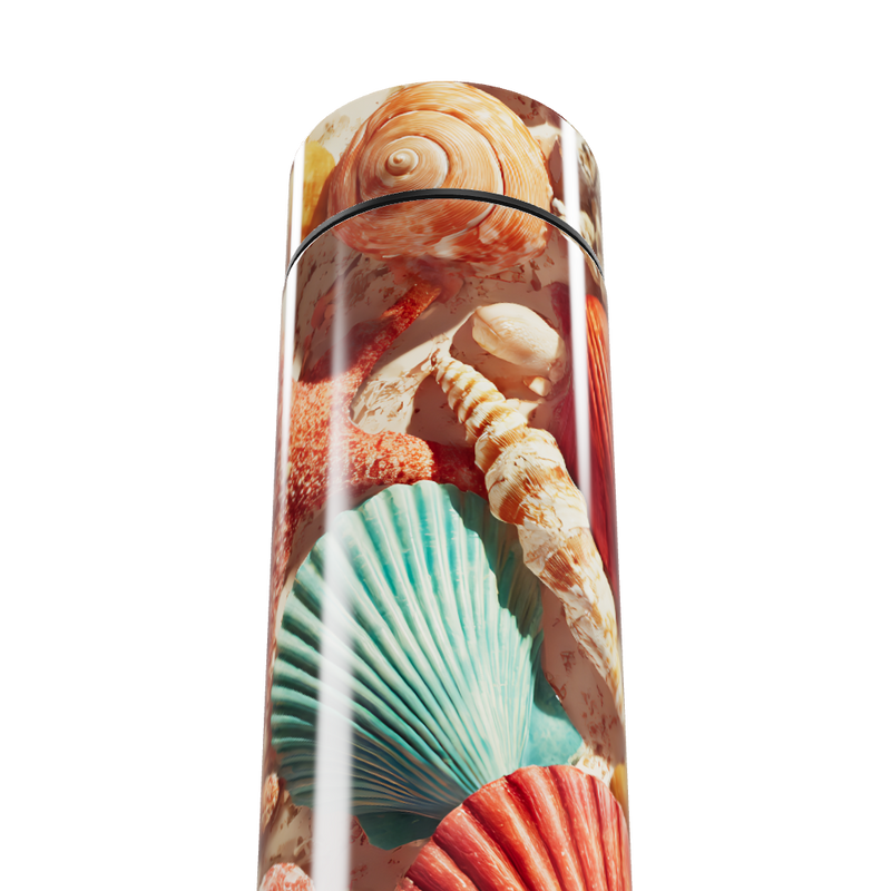 Garrafa Térmica Touch - Estampa Conchas Coloridas