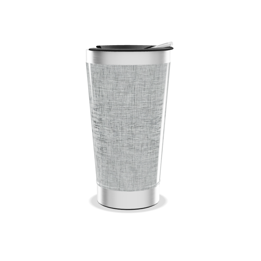 Copo Térmico - Aço Inox Texturizado Prata