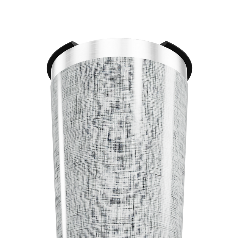 Copo Térmico - Aço Inox Texturizado Prata