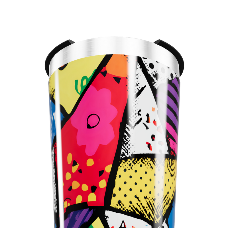 Copo Térmico - Estampa Colorida Geométrica