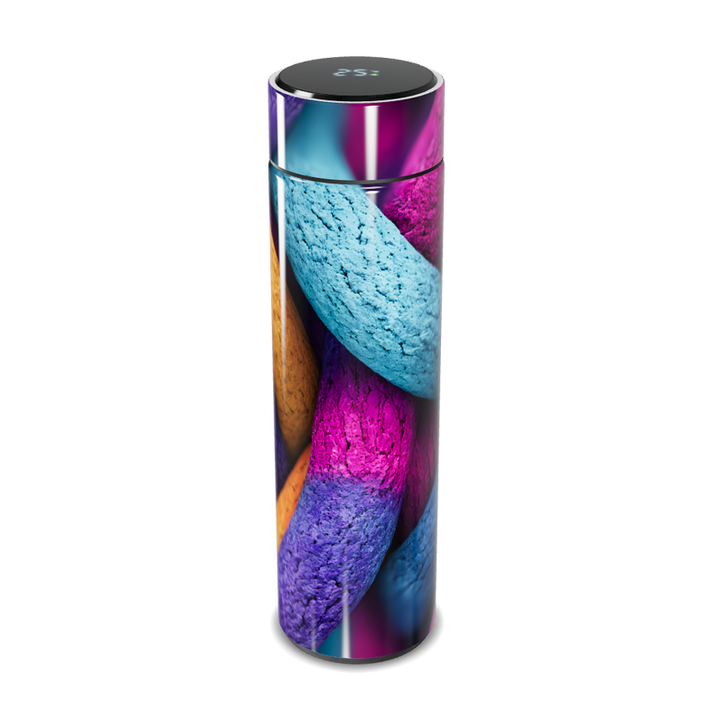 Garrafa Térmica Touch - Estampa Colorida Macarons