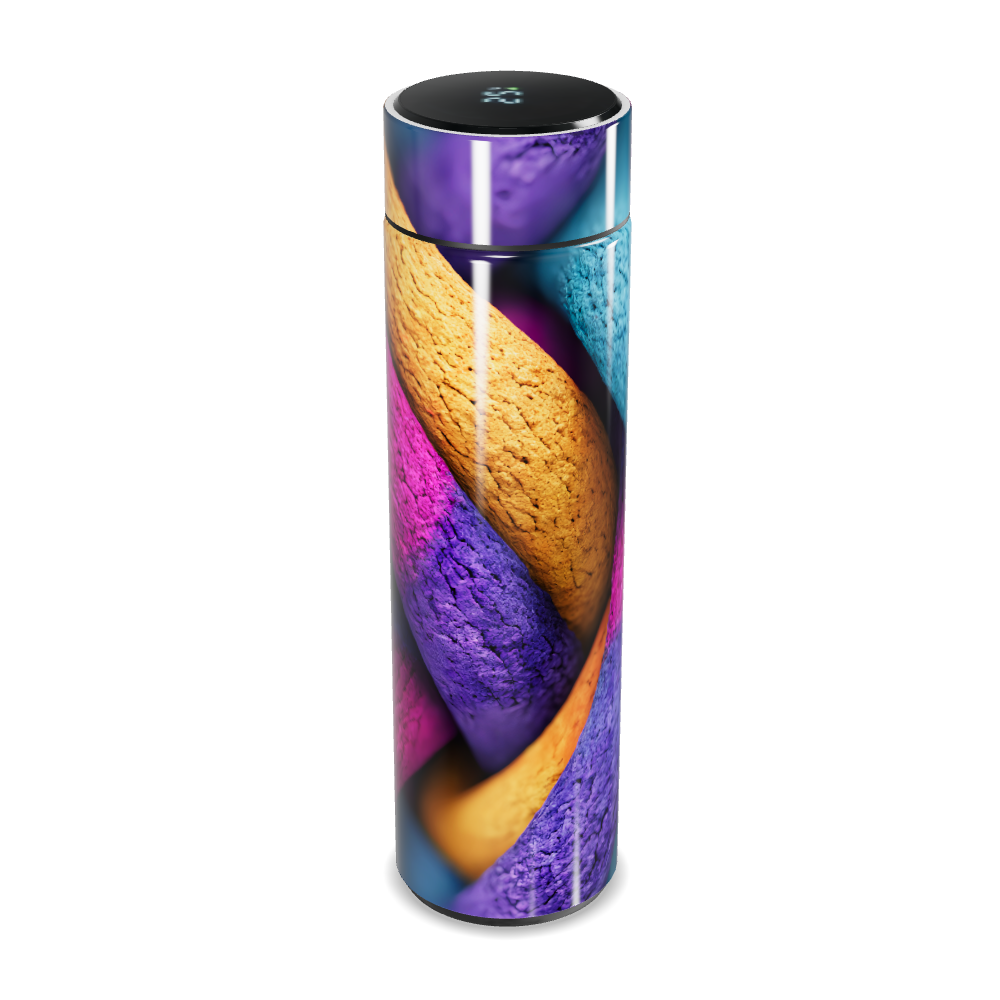 Garrafa Térmica Touch - Estampa Colorida Macarons