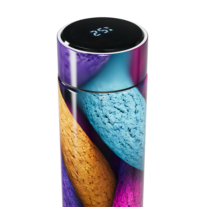 Garrafa Térmica Touch - Estampa Colorida Macarons