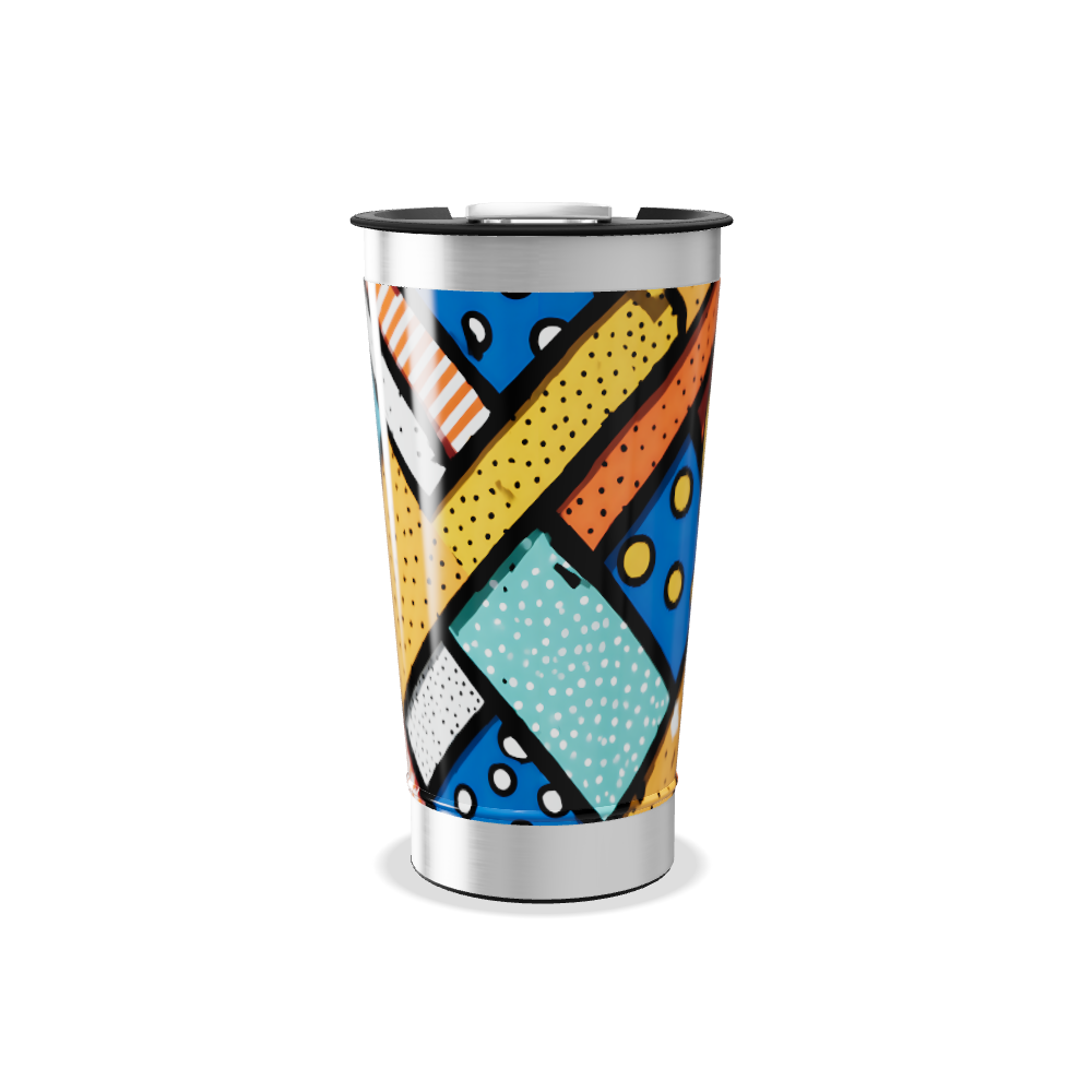 Copo Térmico - Estampa Colorida Moderna