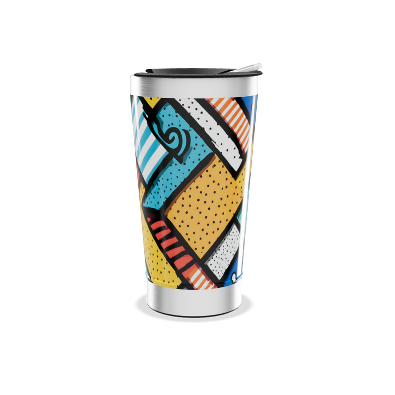 Copo Térmico - Estampa Colorida Moderna