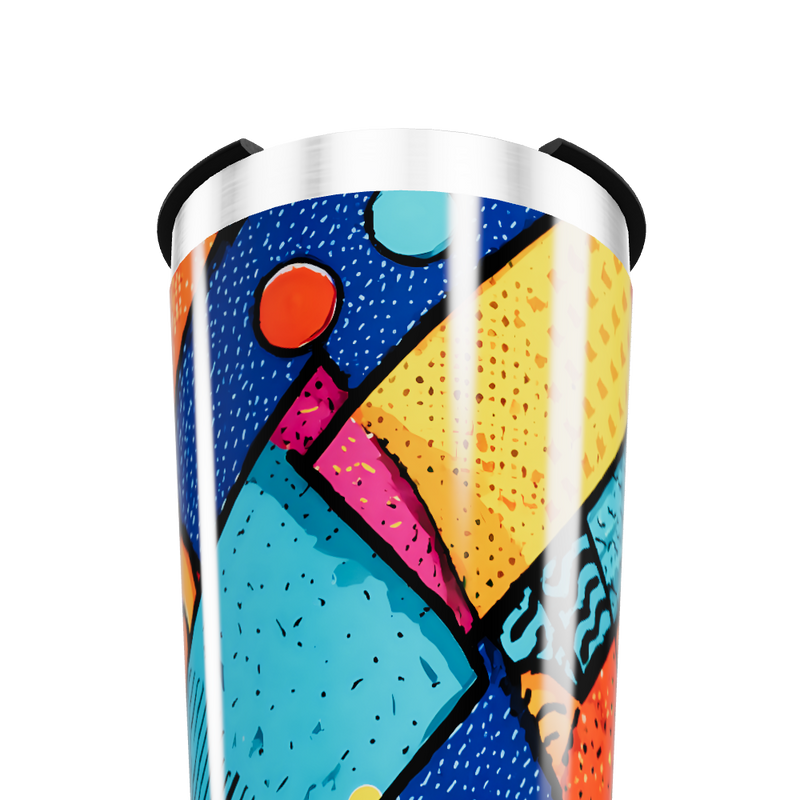 Copo Térmico - Estampa Colorida Geométrica