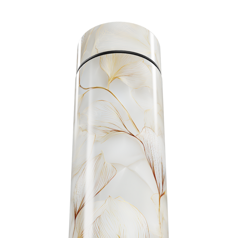 Garrafa Térmica Touch Floral Branca