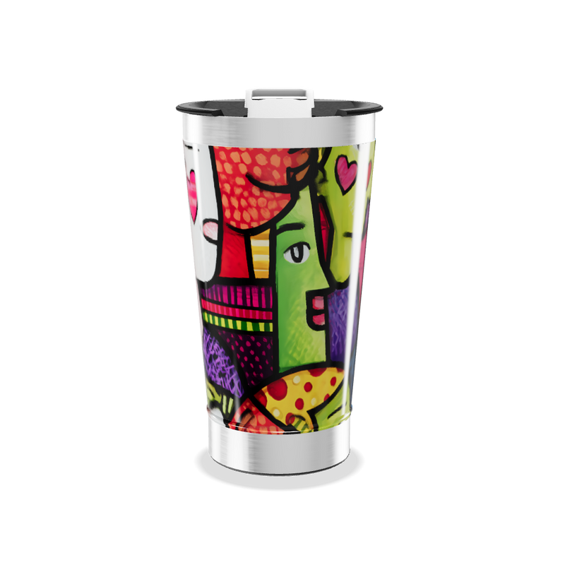 Copo Térmico - Estampado Colorido Aço Inox