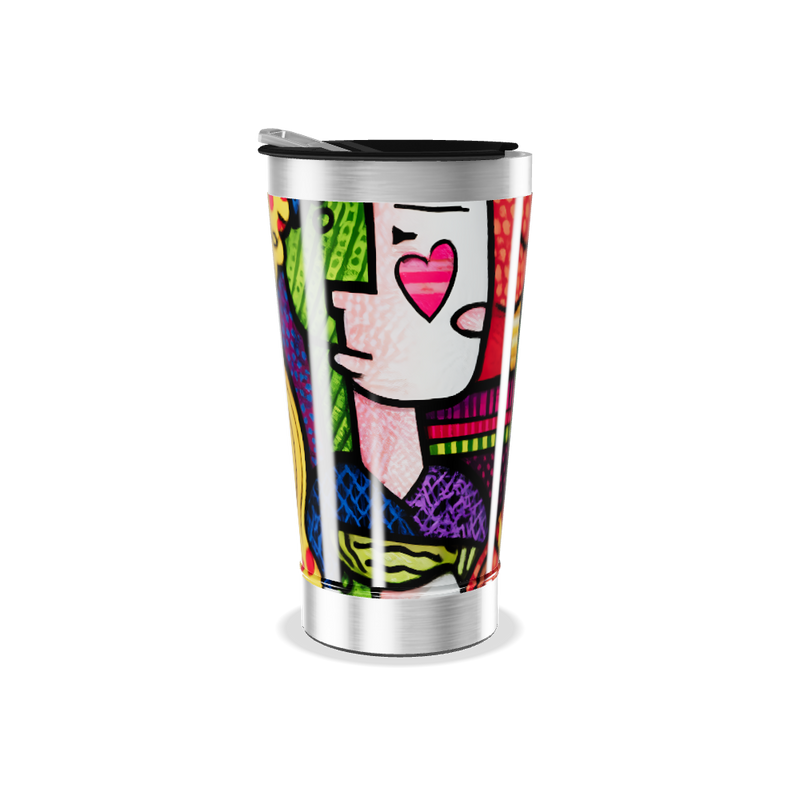 Copo Térmico - Estampado Colorido Aço Inox