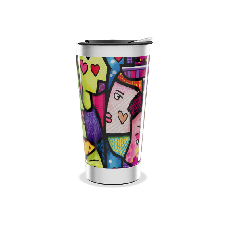 Copo Térmico - Estampado Colorido Aço Inox