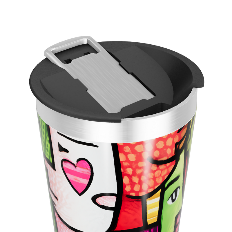 Copo Térmico - Estampado Colorido Aço Inox