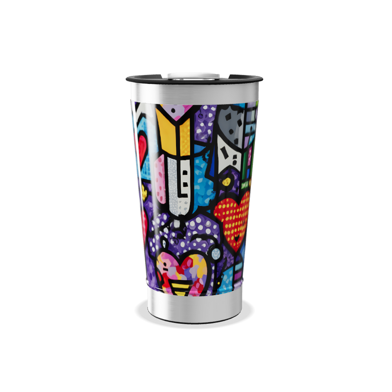 Copo Térmico - Estampa Colorida Aço Inox