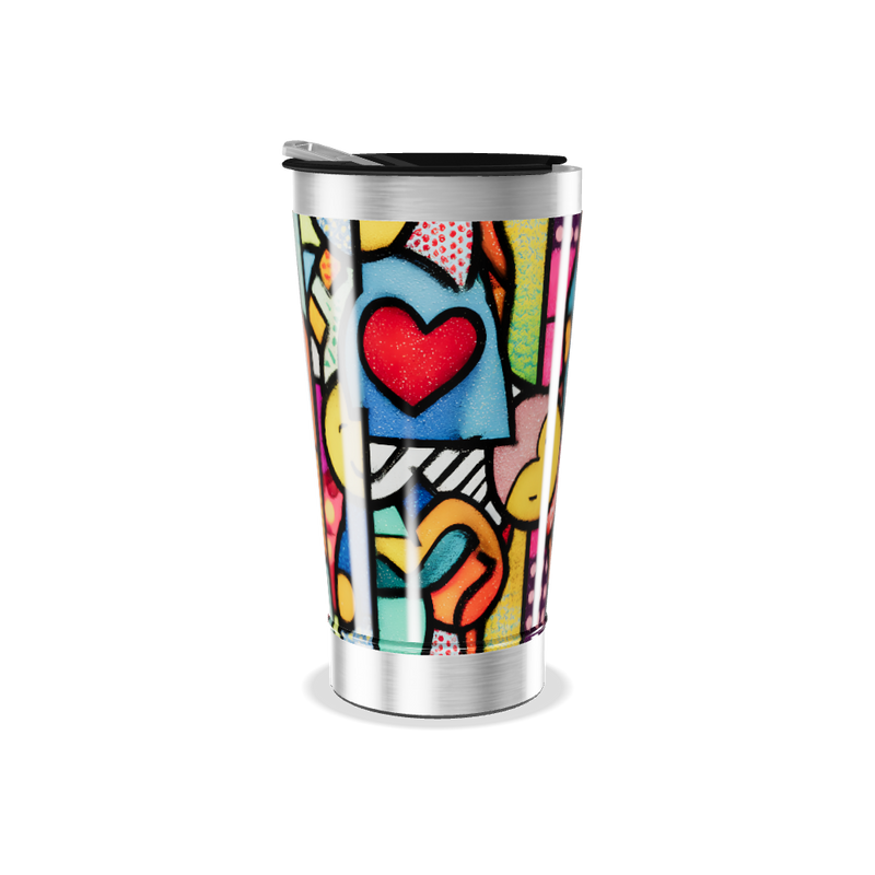Copo Térmico - Arte Colorida Inox