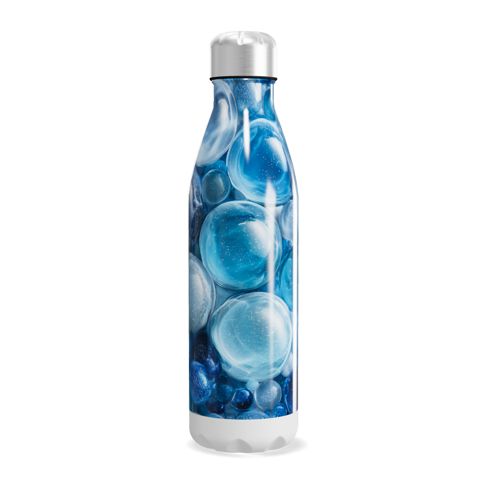 Garrafa Inox Bolhas Azuis 500ml