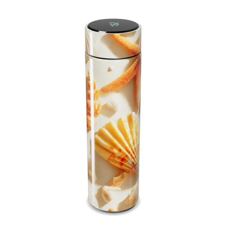 Garrafa Térmica Touch - Estampa Conchas Bege