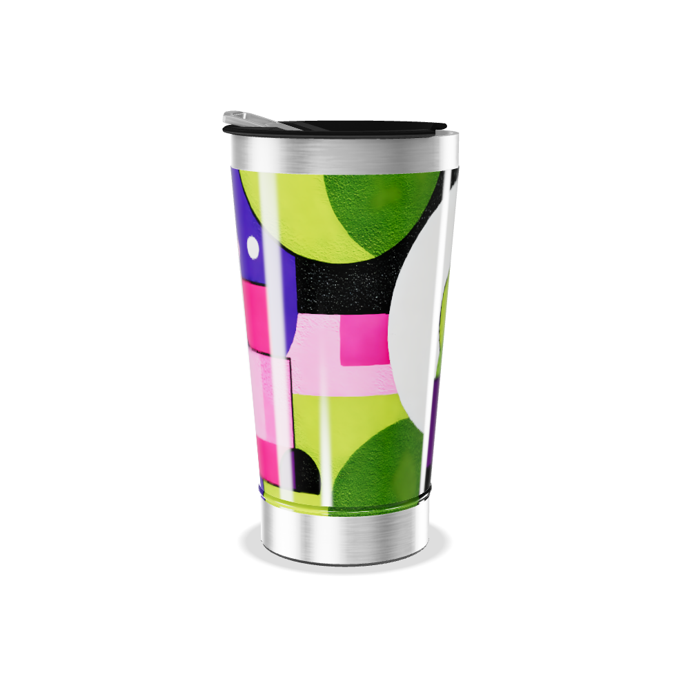 Copo Térmico - Estampa Geométrica Colorida