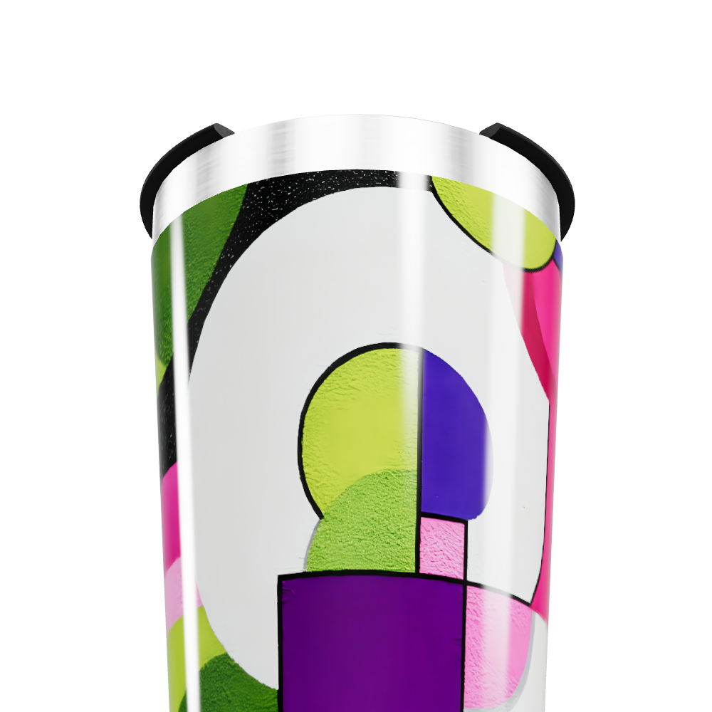 Copo Térmico - Estampa Geométrica Colorida