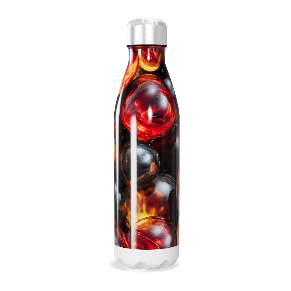 Garrafa Inox - Estampa Fogo e Água