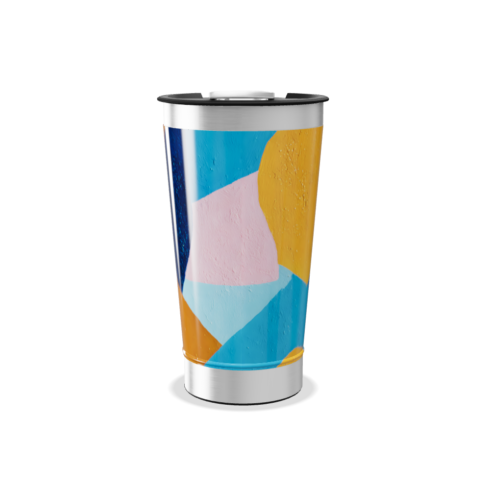 Copo Térmico - Estampa Colorida Geométrica