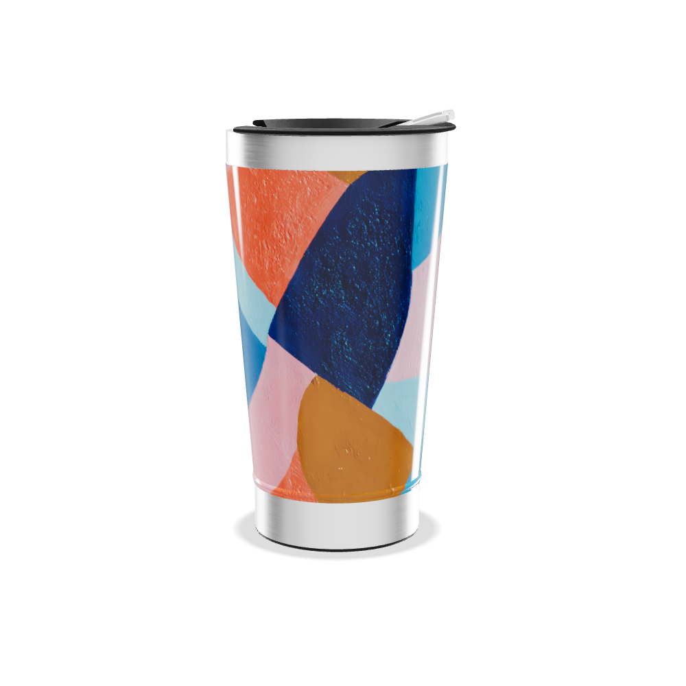 Copo Térmico - Estampa Colorida Geométrica
