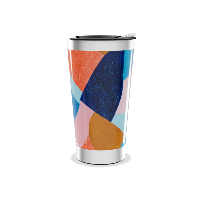 Copo Térmico - Estampa Colorida Geométrica