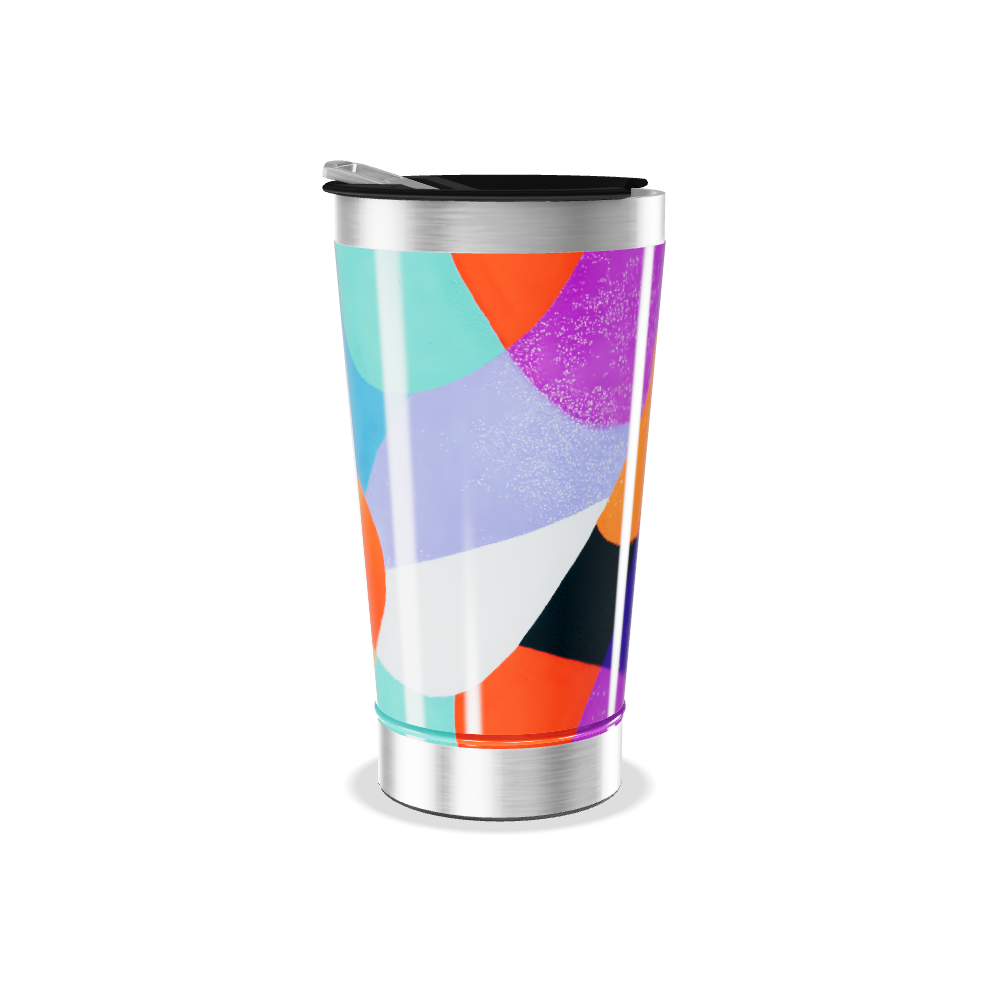 Copo Térmico - Colorido com Tampa