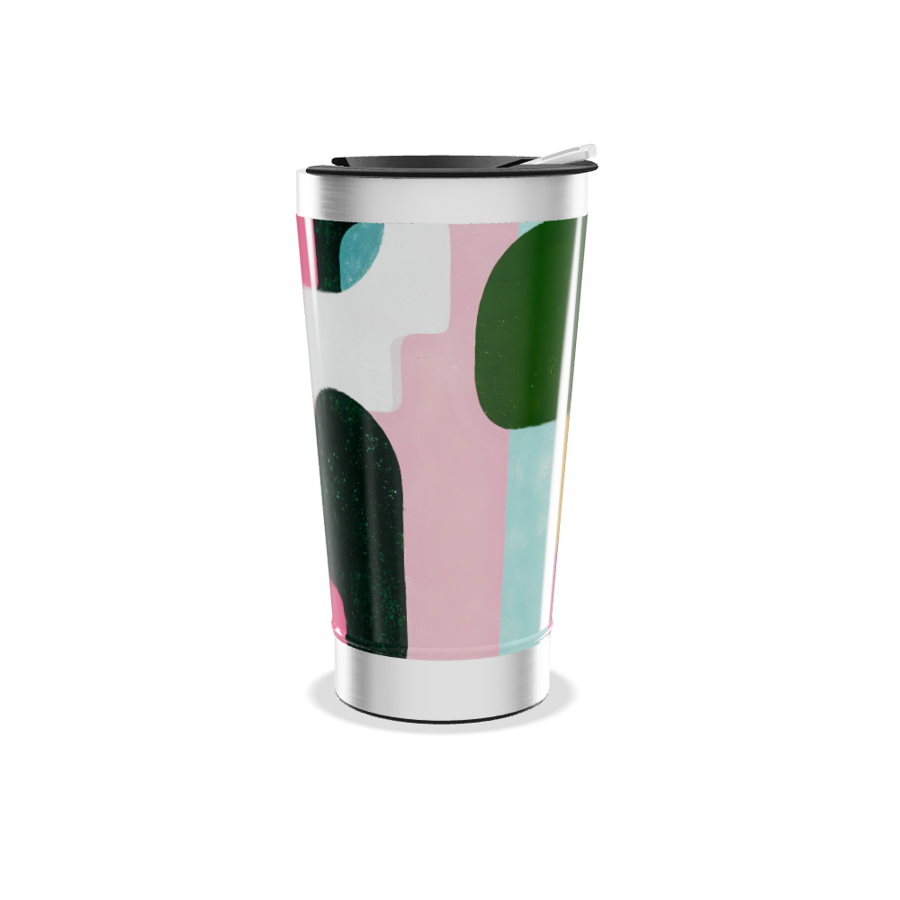 Copo Térmico - Multicolorido com Tampa