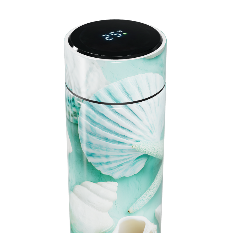 Garrafa Térmica Touch - Conchas Azul