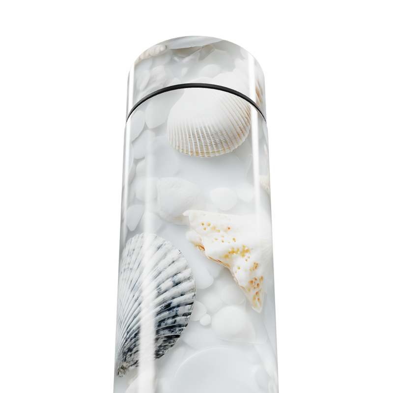 Garrafa Térmica Touch - Conchas Branca Digital