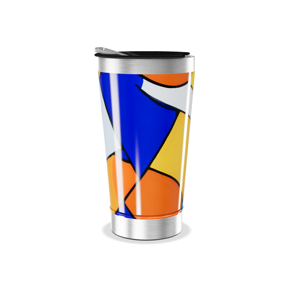 Copo Térmico - Estampa Colorida Abstrata