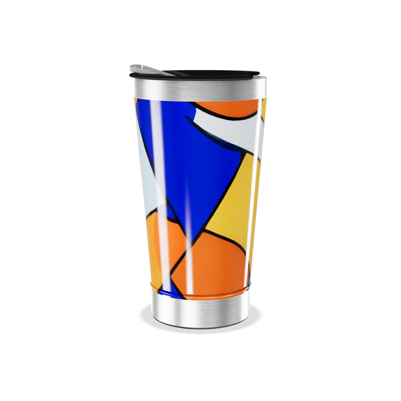 Copo Térmico - Estampa Colorida Abstrata