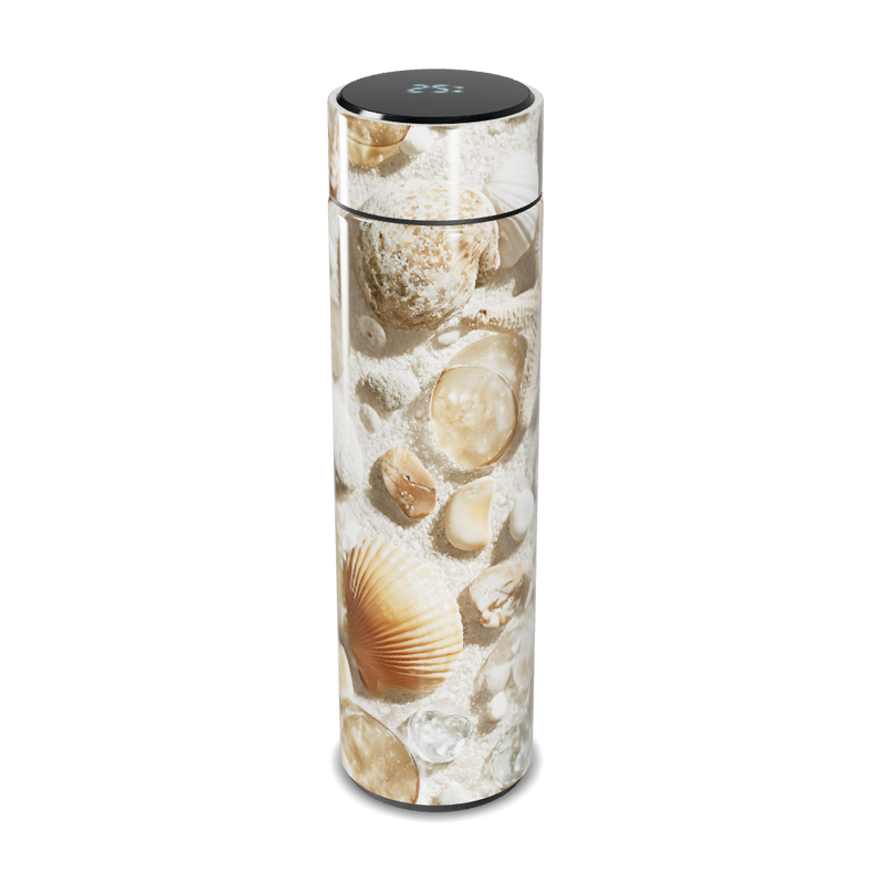 Garrafa Térmica Touch - Estampa Conchas Elegante