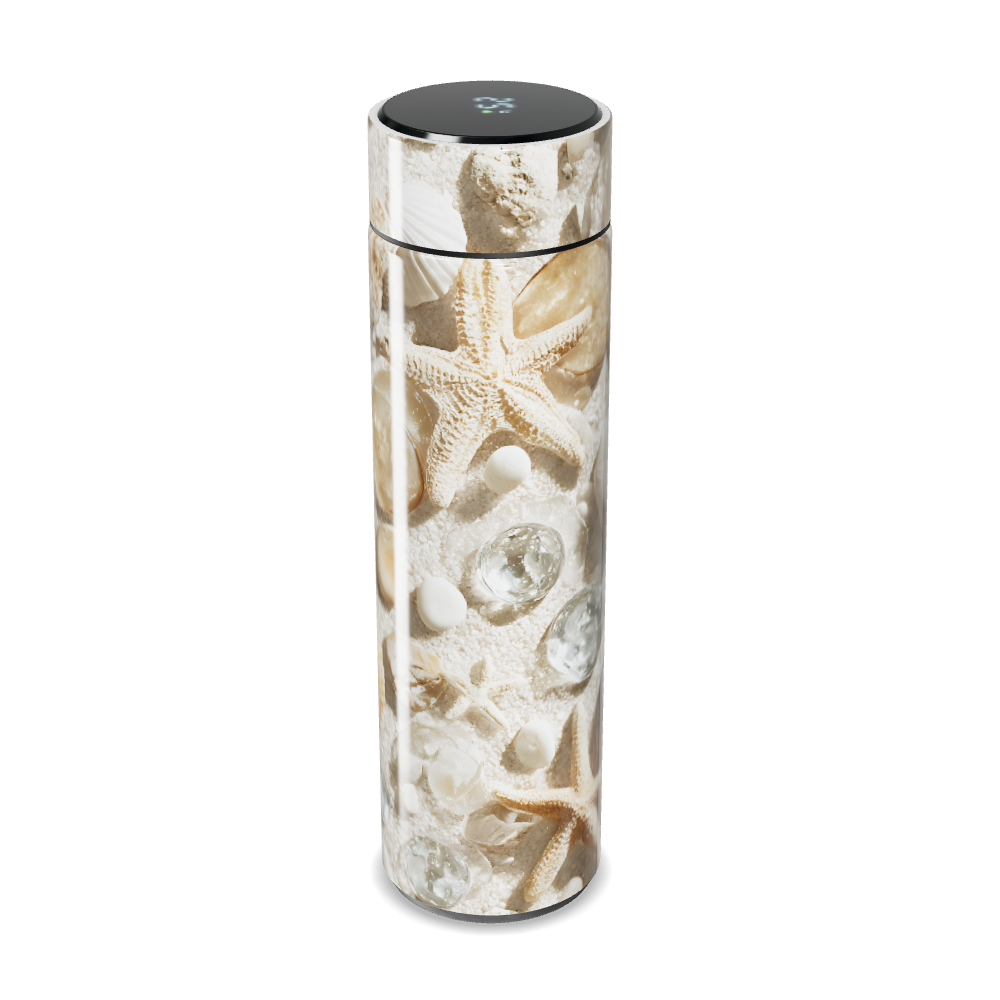 Garrafa Térmica Touch - Estampa Conchas Elegante