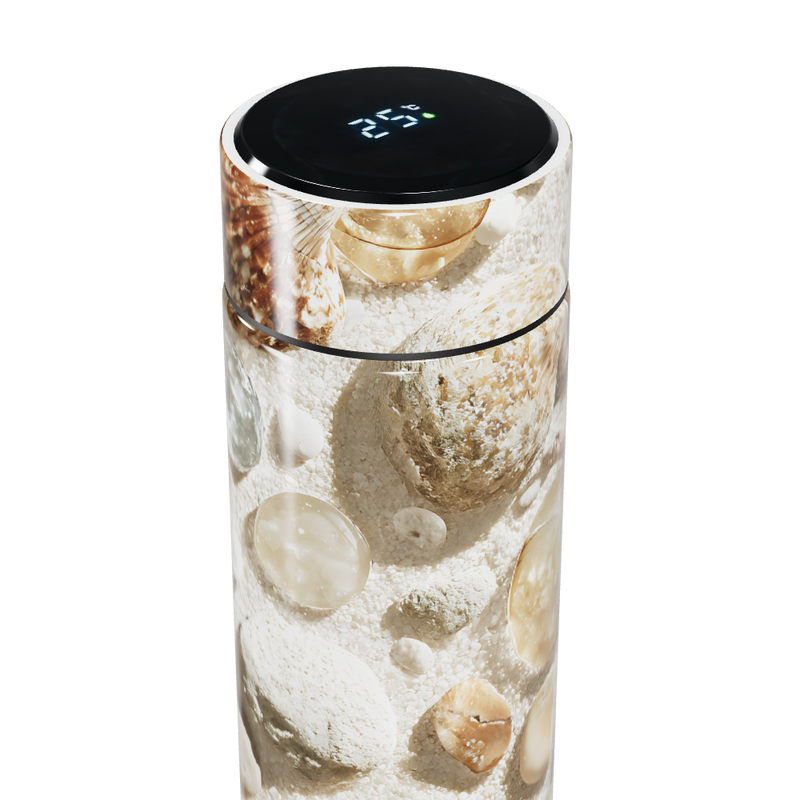 Garrafa Térmica Touch - Estampa Conchas Elegante