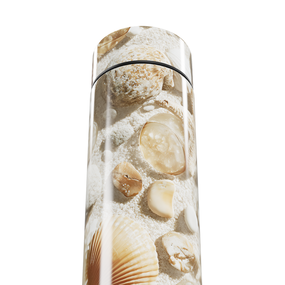 Garrafa Térmica Touch - Estampa Conchas Elegante