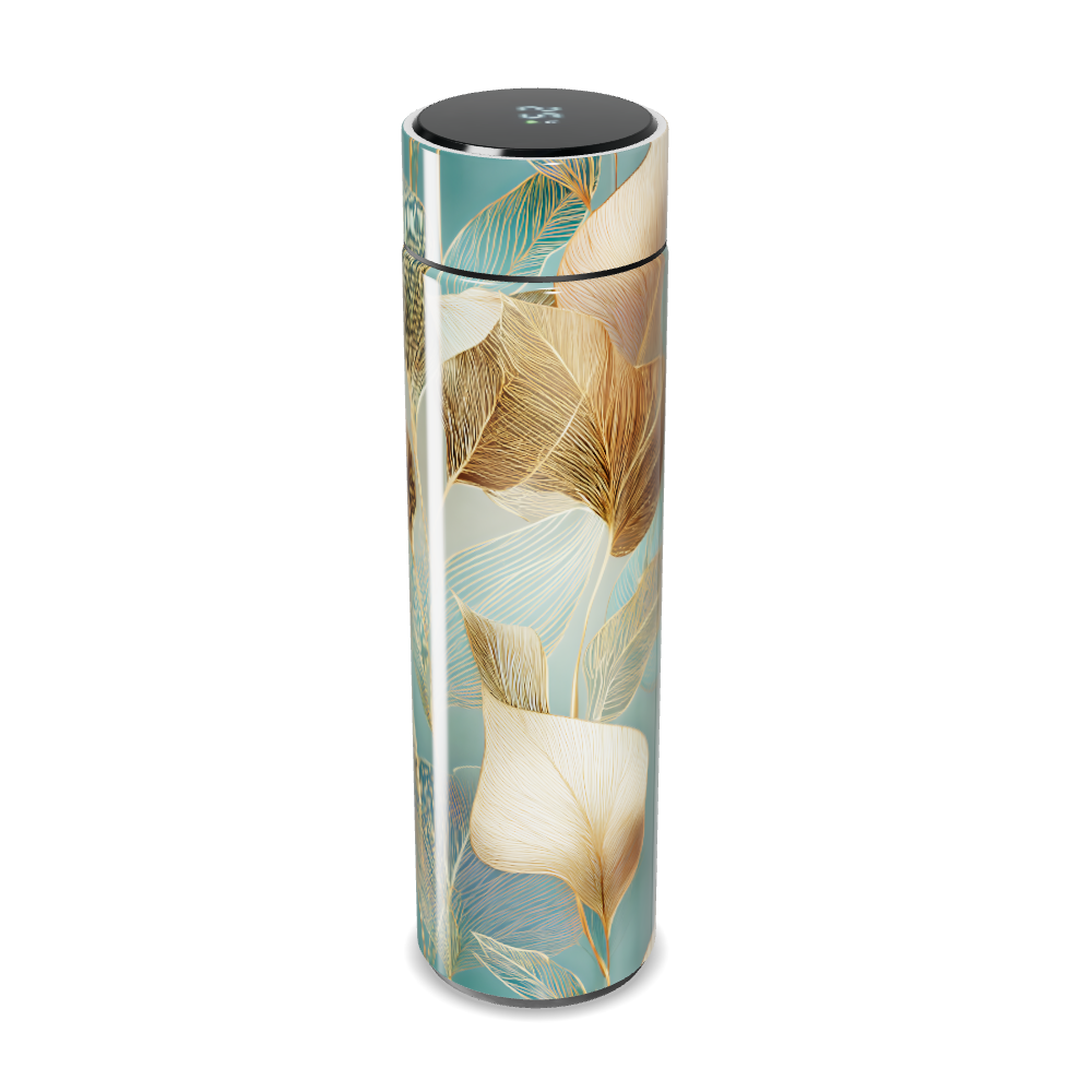 Garrafa Térmica Touch - Folhas Azul