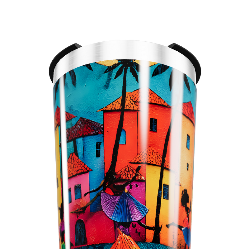 Copo Térmico - Estampa Colorida Aço Inox