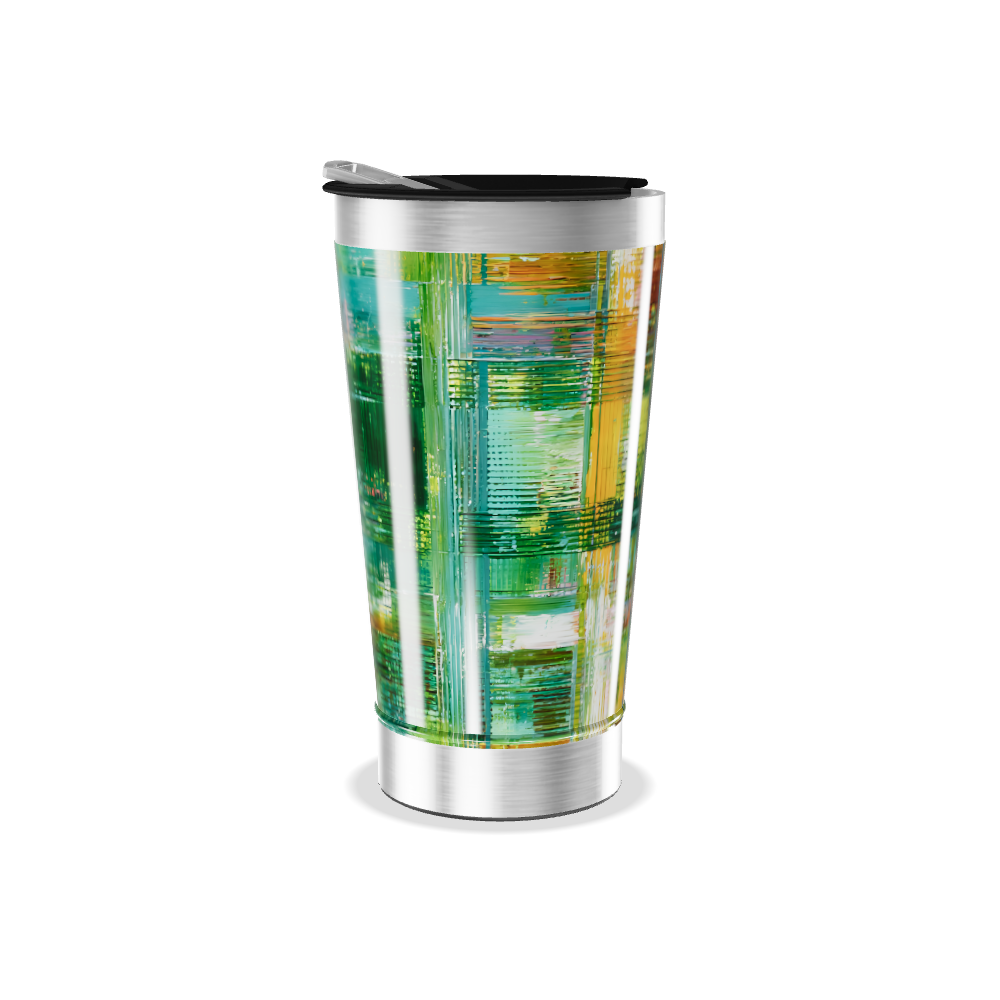 Copo Térmico - Estampa Colorida Abstrata